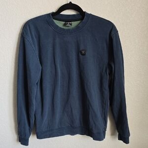 ​Hurley Navy Blue Crewneck Sweatshirt Fleece Pullover | Size Small
